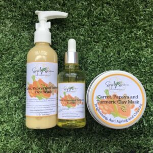 Carrot, Papaya and Turmeric Facial Kit